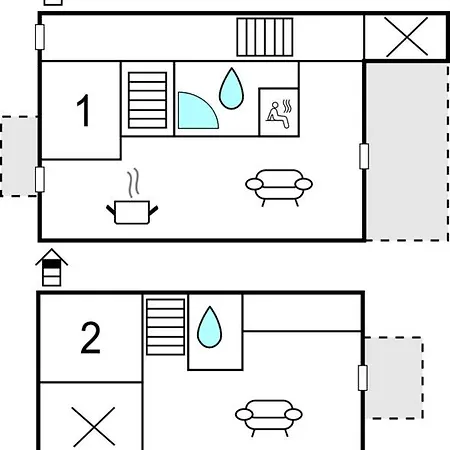 דירה Two-bedroom In